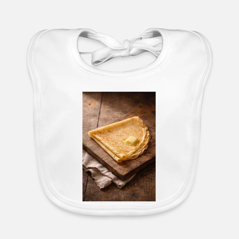 Crispy crepes with butter Organic Baby Bibs