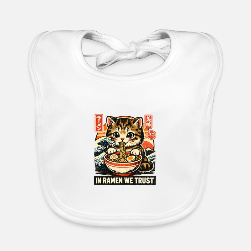 Ramen Chat Bavoir bio Bébé