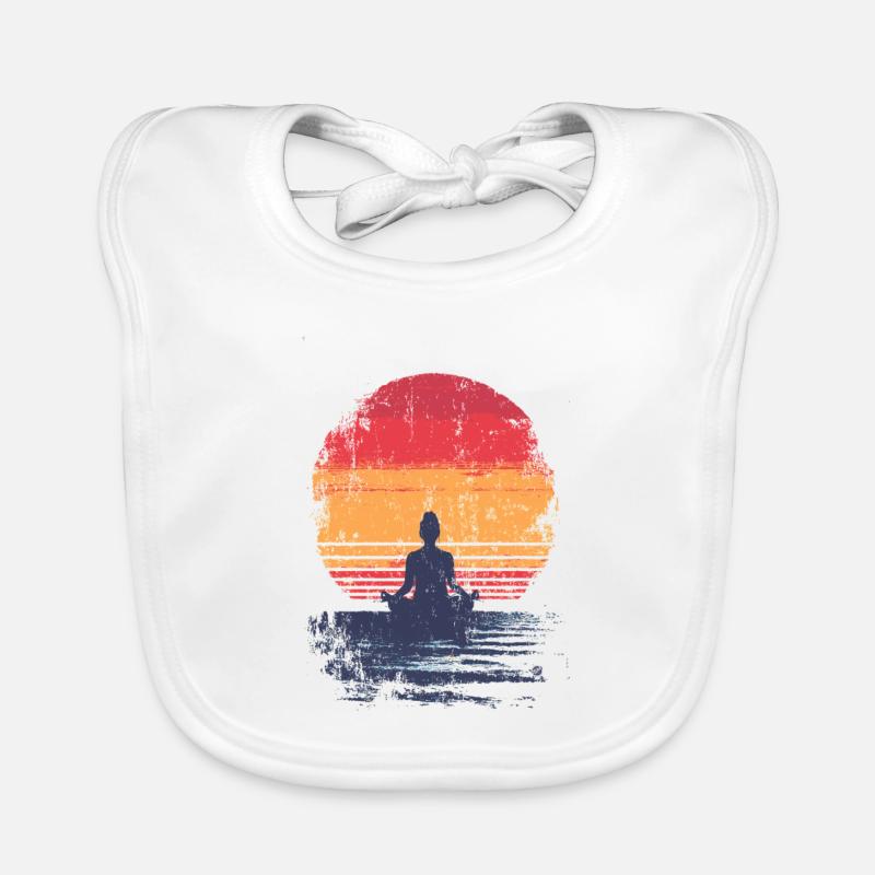 Sunset Meditation Organic Baby Bibs