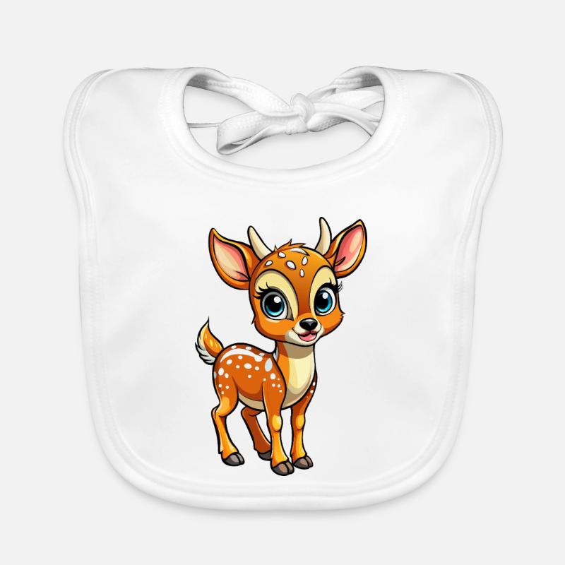 Bébé cerf Bavoir bio Bébé