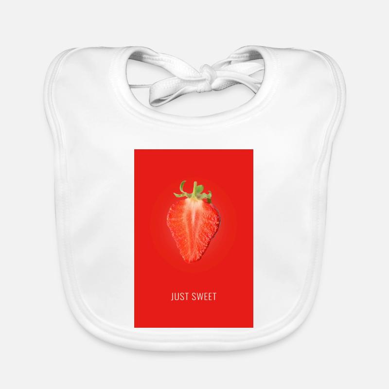 Fraise Juste sucrée Bavoir bio Bébé