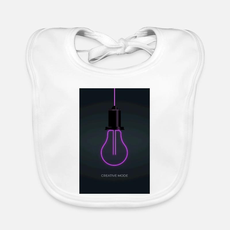 Affiche Créative de Mode Néon Bavoir bio Bébé