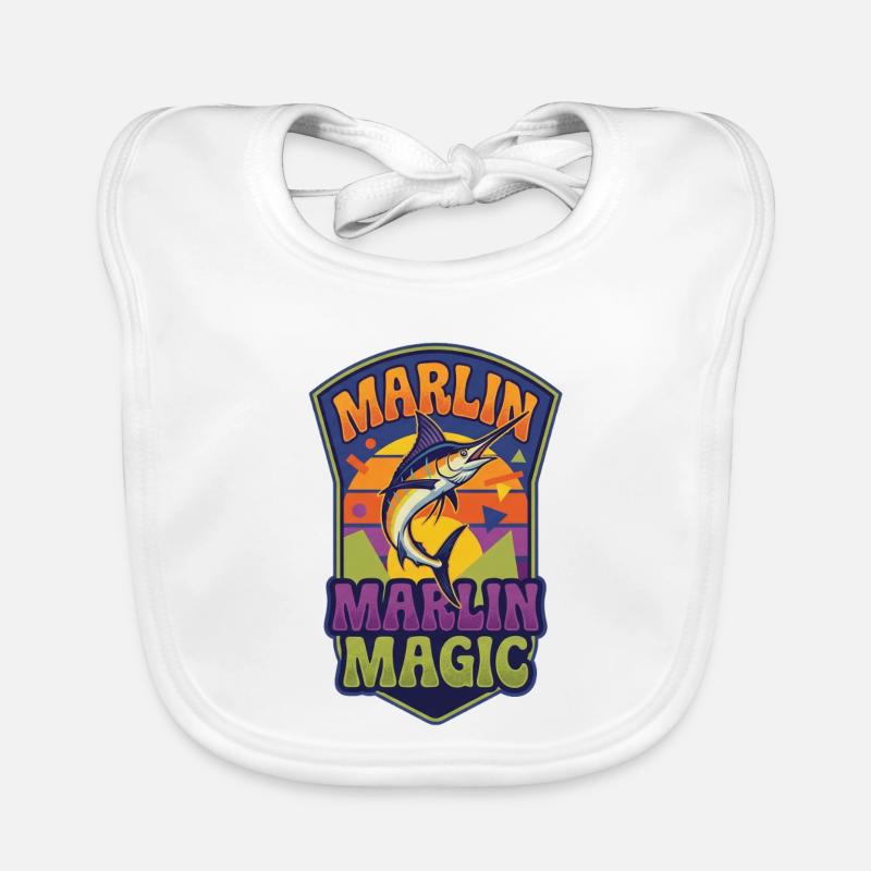 Marlin Magic Retro Sunset Baby Bio-Lätzchen