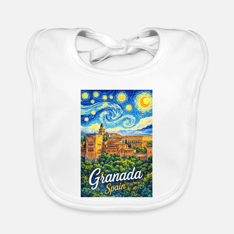 Granada Spain Baby Bio-Lätzchen