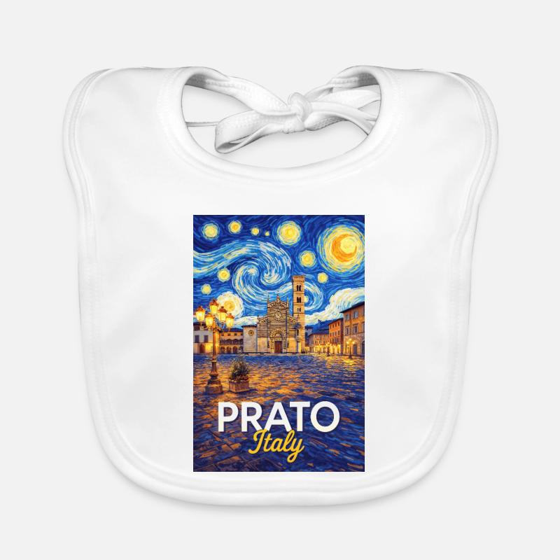 Prato, Italien. Baby Bio-Lätzchen