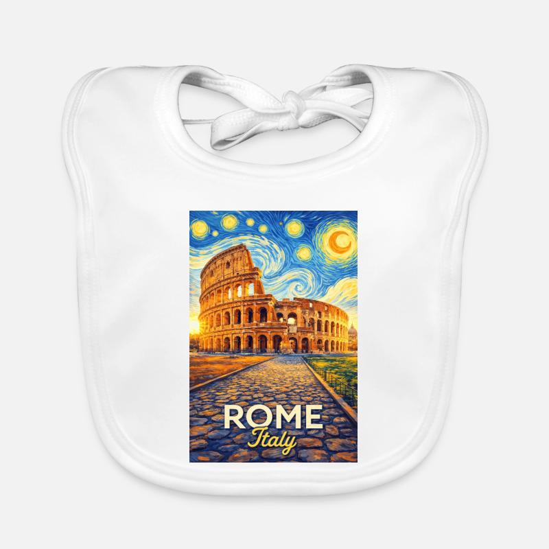 Rome, Italy Organic Baby Bibs