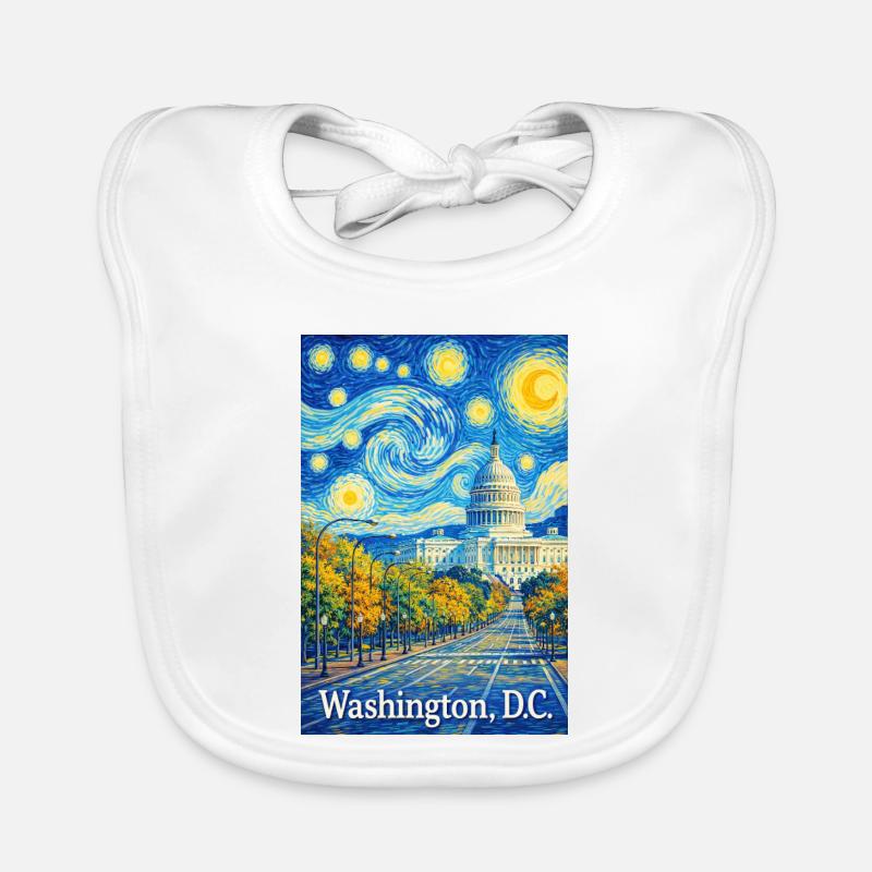 Washington, D.C. Organic Baby Bibs