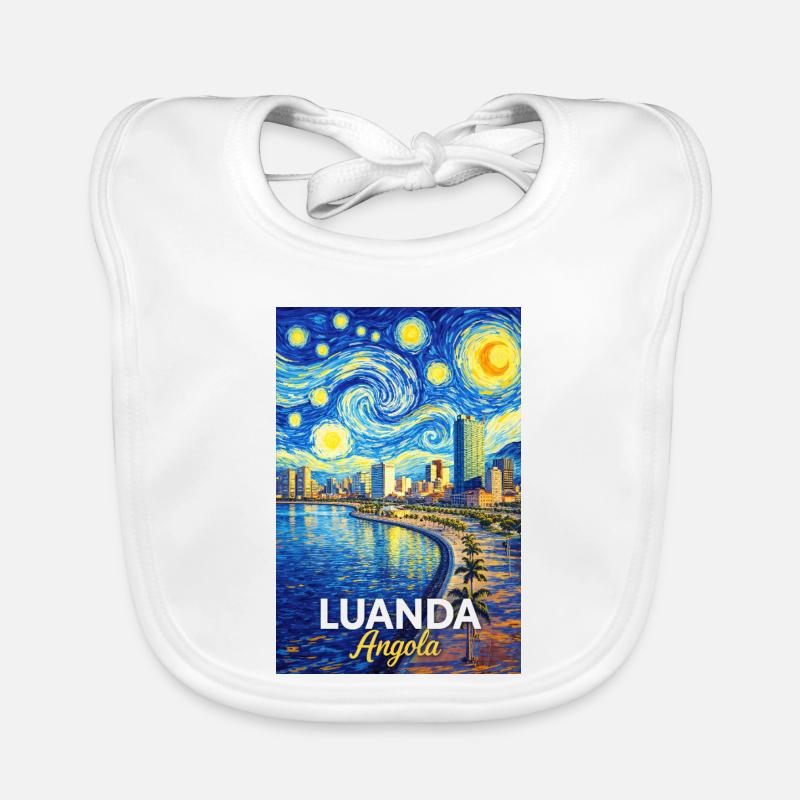 Luanda Evening Star Poésie côtière Bavoir bio Bébé