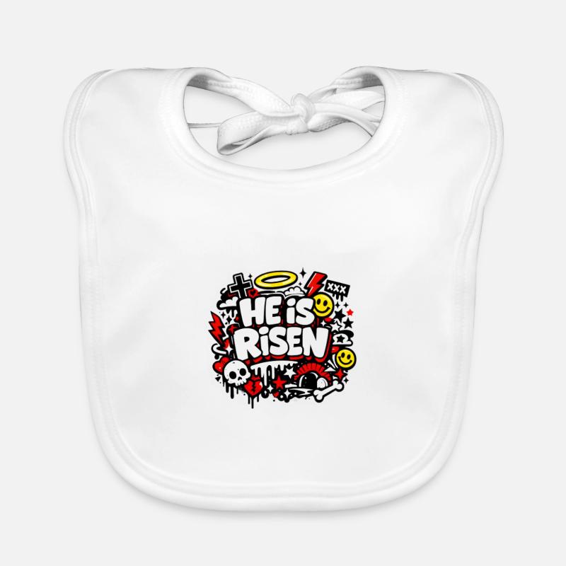 Il est Risen Graffiti Easter Bavoir bio Bébé