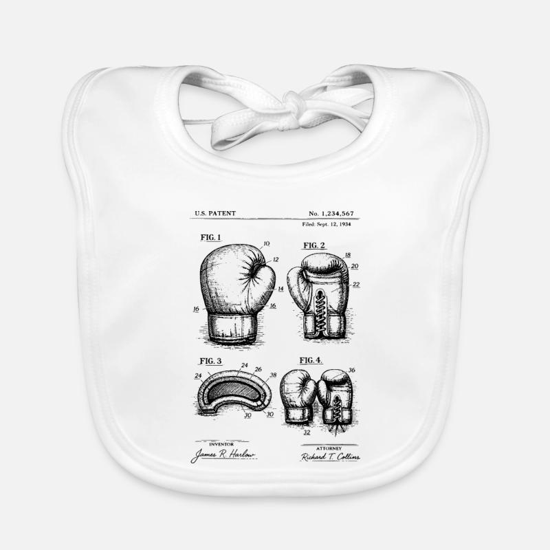Plan de brevet des gants de boxe Bavoir bio Bébé