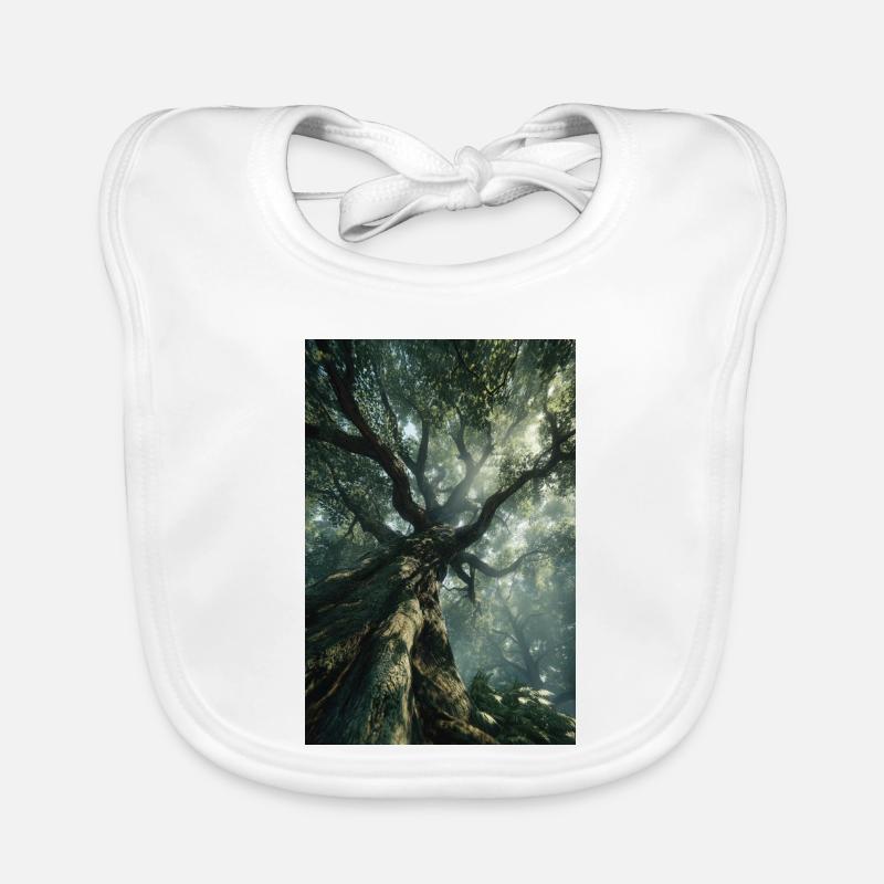 Ancient Forest Light Organic Baby Bibs
