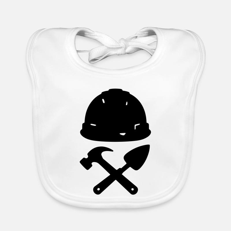 T-Shirt-Konstruktion – Builder Tools Helm Baby Bio-Lätzchen