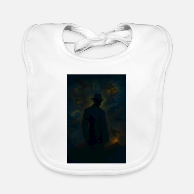 Fog Guardian in the Ghost Forest Organic Baby Bibs