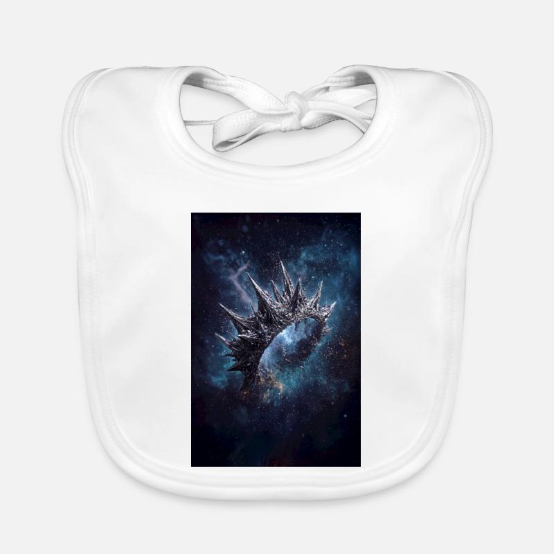 Spiked Nebula Crown Organic Baby Bibs
