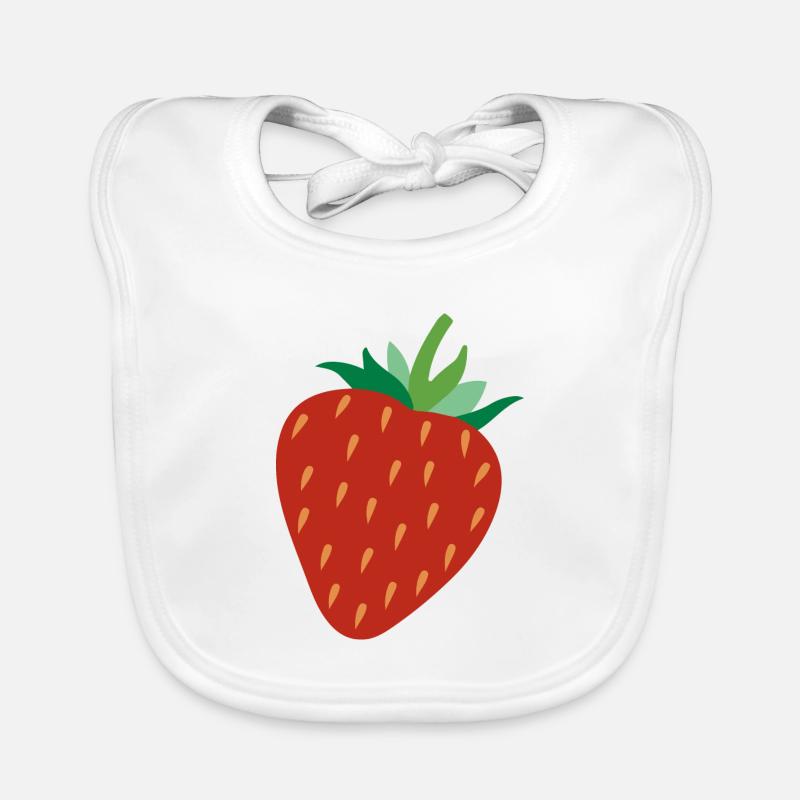 Fraise Bavoir bio Bébé