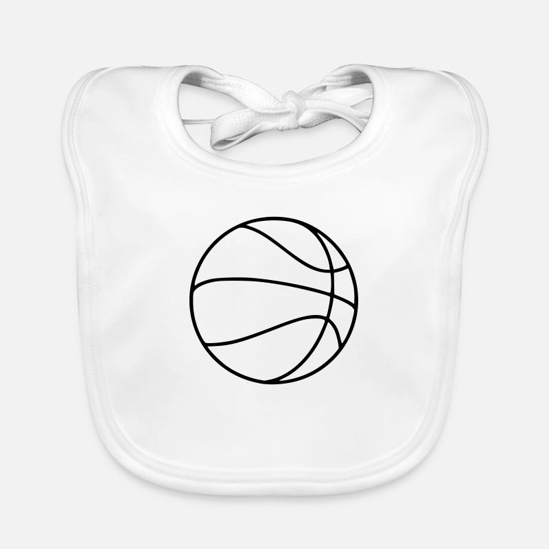 ballon de basket,rond,formes,jeux Bavoir bio Bébé