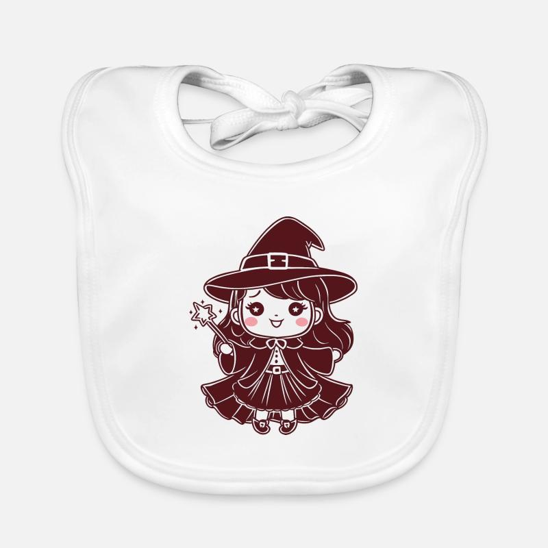 Chibi Witch Organic Baby Bibs