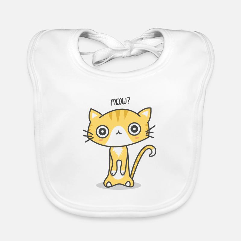 Miaou? Bavoir bio Bébé