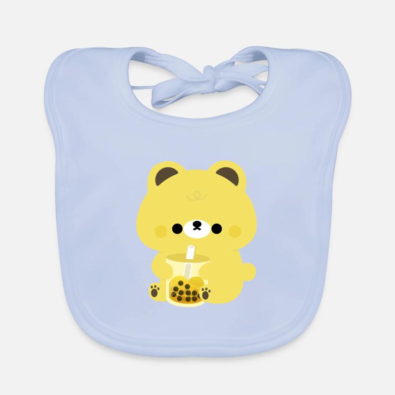 Ours Boba Jaune Bavoir bio Bébé