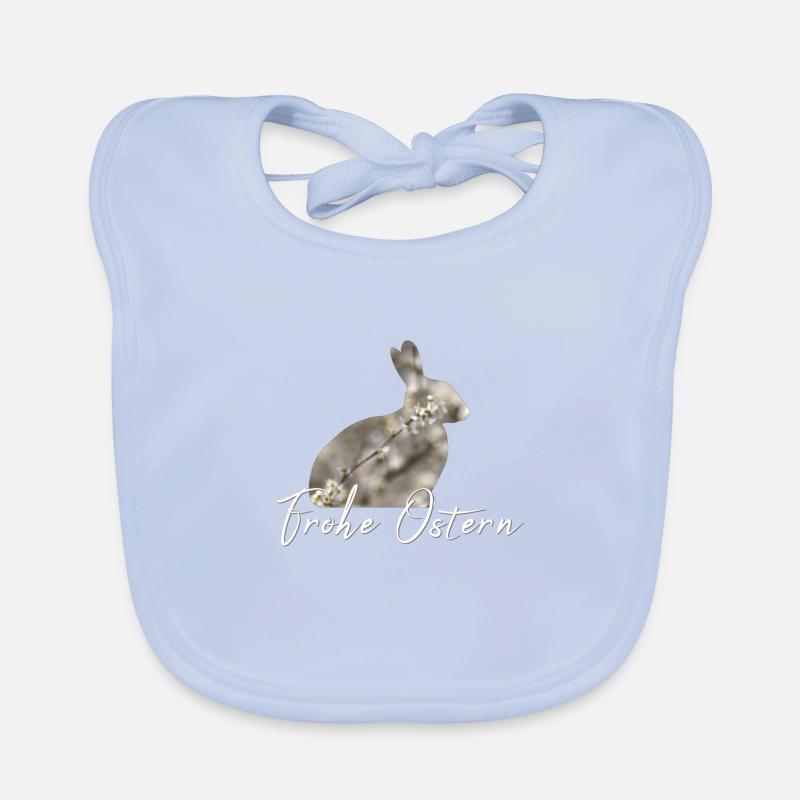 Joyeux lapin de Pâques Bavoir bio Bébé