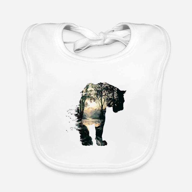 Jungle de tigres sauvages Bavoir bio Bébé