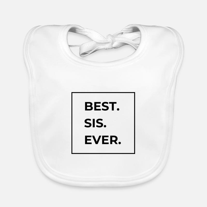 BEST SIS EVER Organic Baby Bibs