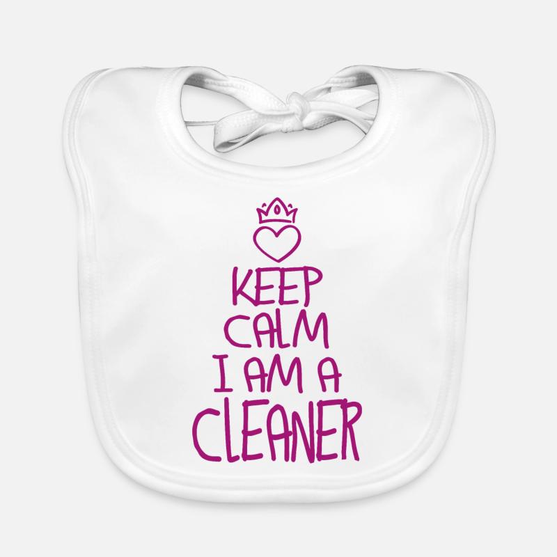 Keep Calm Reinigungskraft Baby Bio-Lätzchen