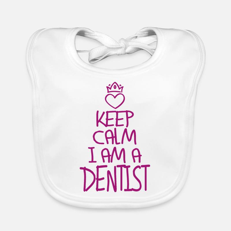 Gardez calme Dentiste Cool Cadeau de dentiste Bavoir bio Bébé