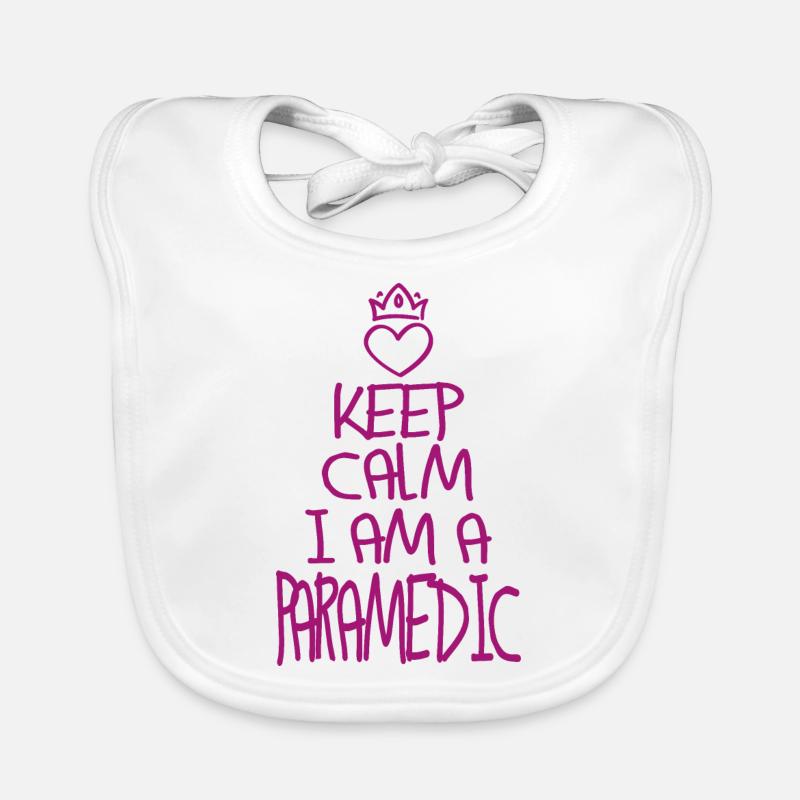 Keep Calm Sanitäter cool Baby Bio-Lätzchen