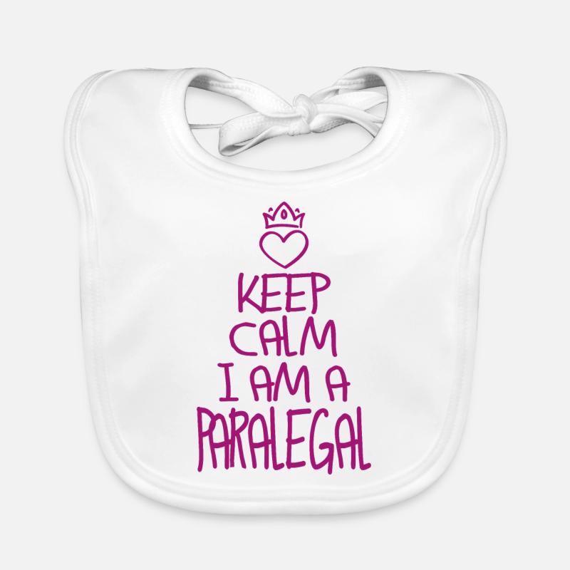 Keep Calm Rechtsanwaltsfachangestellte cool Baby Bio-Lätzchen