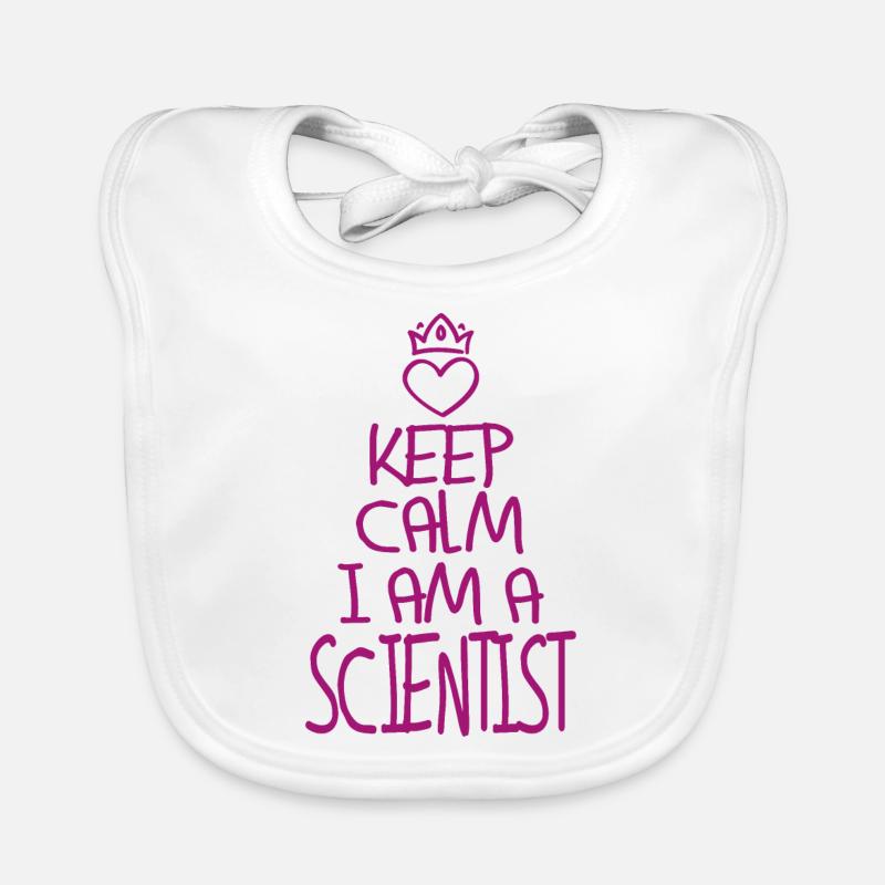 Keep Calm Scientist Organic Baby Bibs