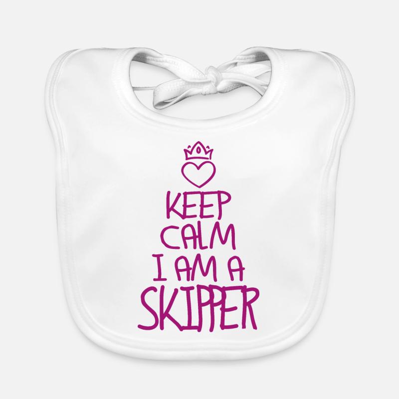 Gardez calm Skipper cool skipper cadeau Bavoir bio Bébé