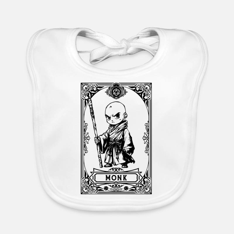 Mönch RPG Tarot Karte Chibi Baby Bio-Lätzchen
