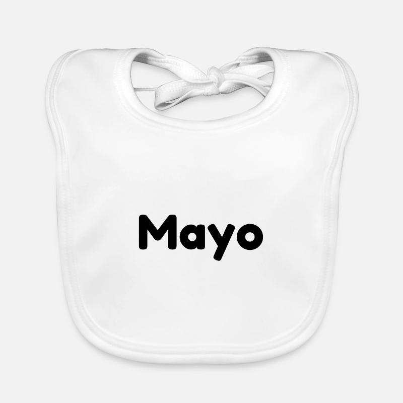 Couple chemise mayo ketchup - Bavoir bio Bébé - blanc
