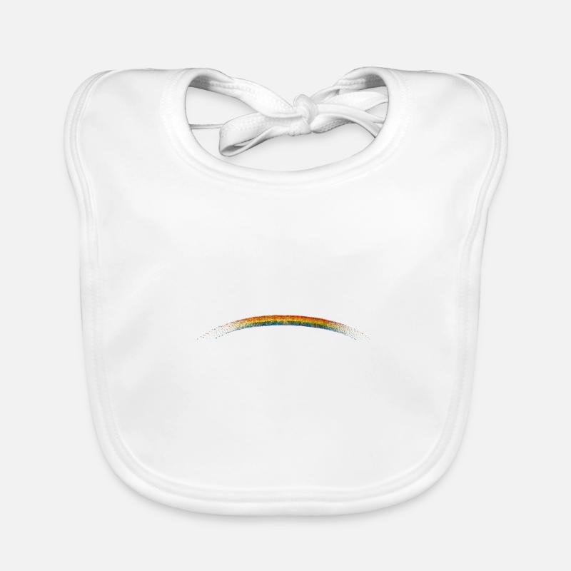 glittering rainbow Organic Baby Bibs