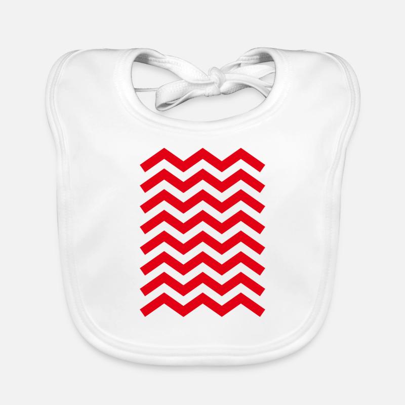 zick zack muster Organic Baby Bibs