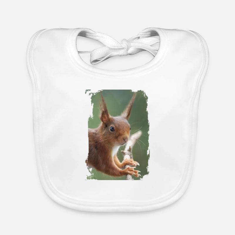 Eichhörnchen Baby Bio-Lätzchen