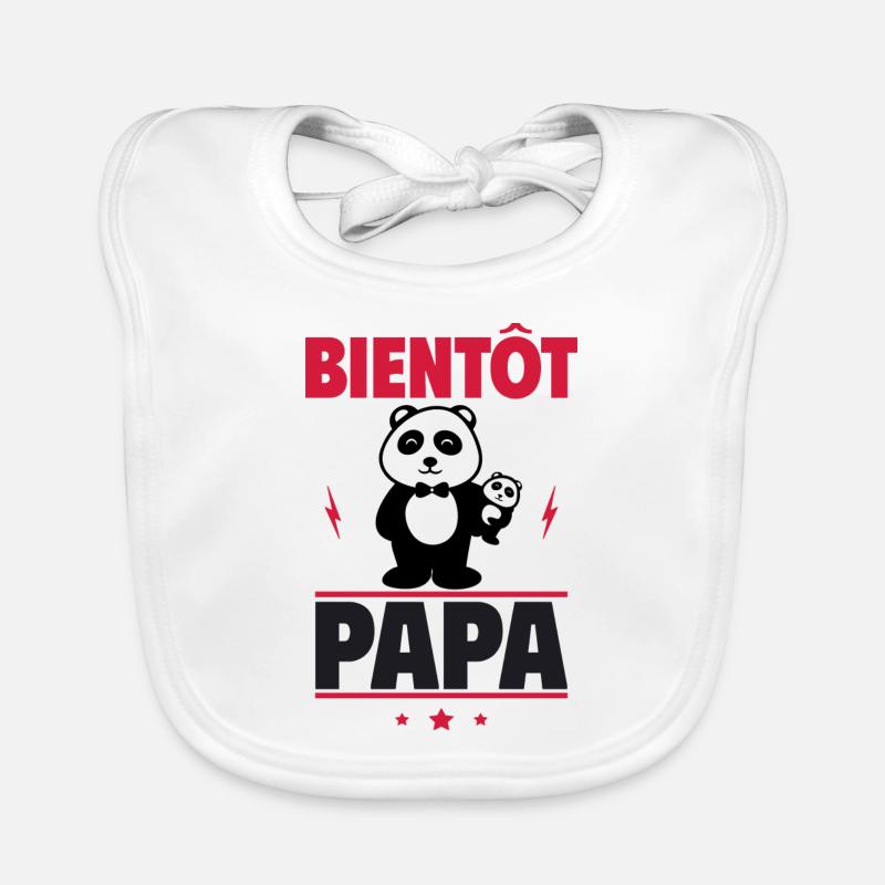 bientôt papa, annonce grossesse Bavoir bio Bébé
