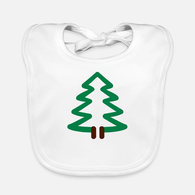 Tannenbaum Baby Bio-Lätzchen