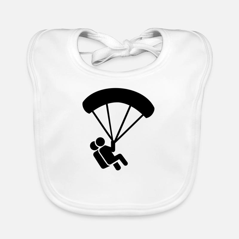 Skydiving Organic Baby Bibs