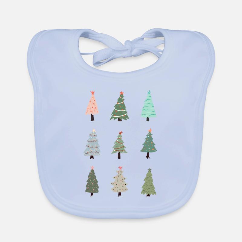 Christmas tree Organic Baby Bibs