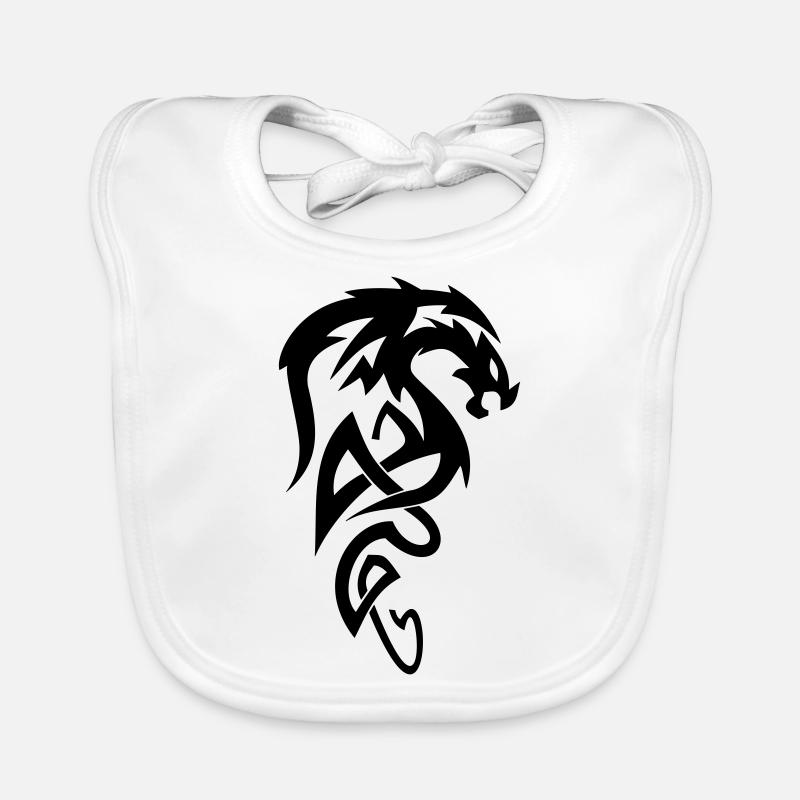 Dragon tribal Bavoir bio Bébé