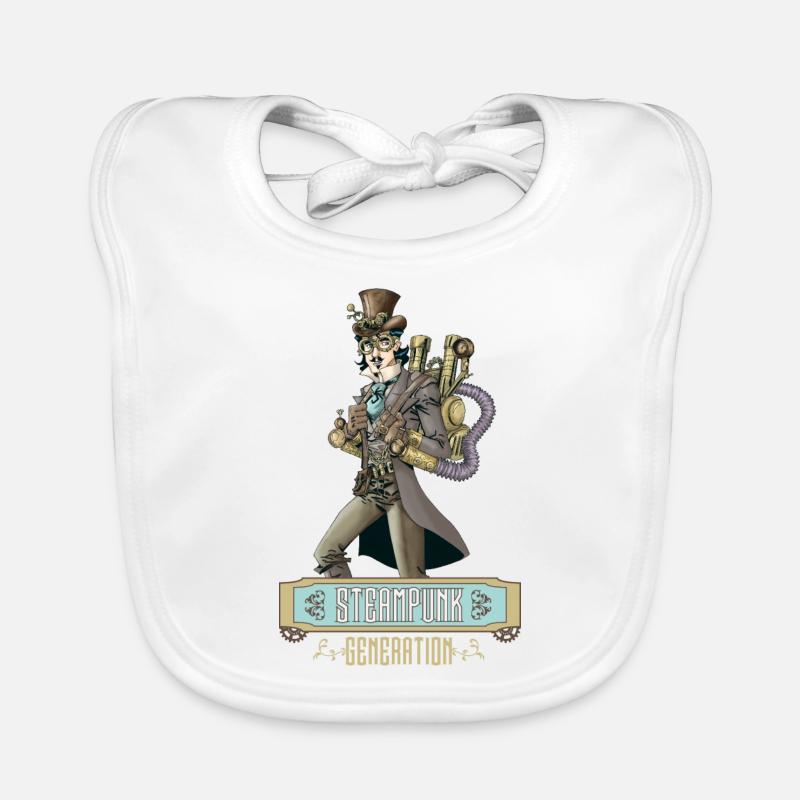 Génération Steampunk Bavoir bio Bébé