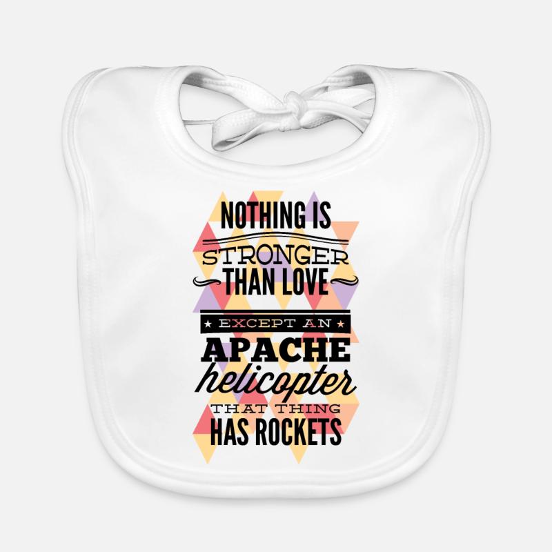 Apache Hélicoptère Bavoir bio Bébé