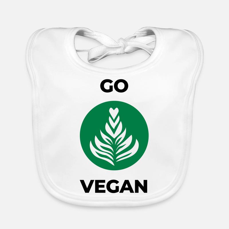 go vegan Organic Baby Bibs