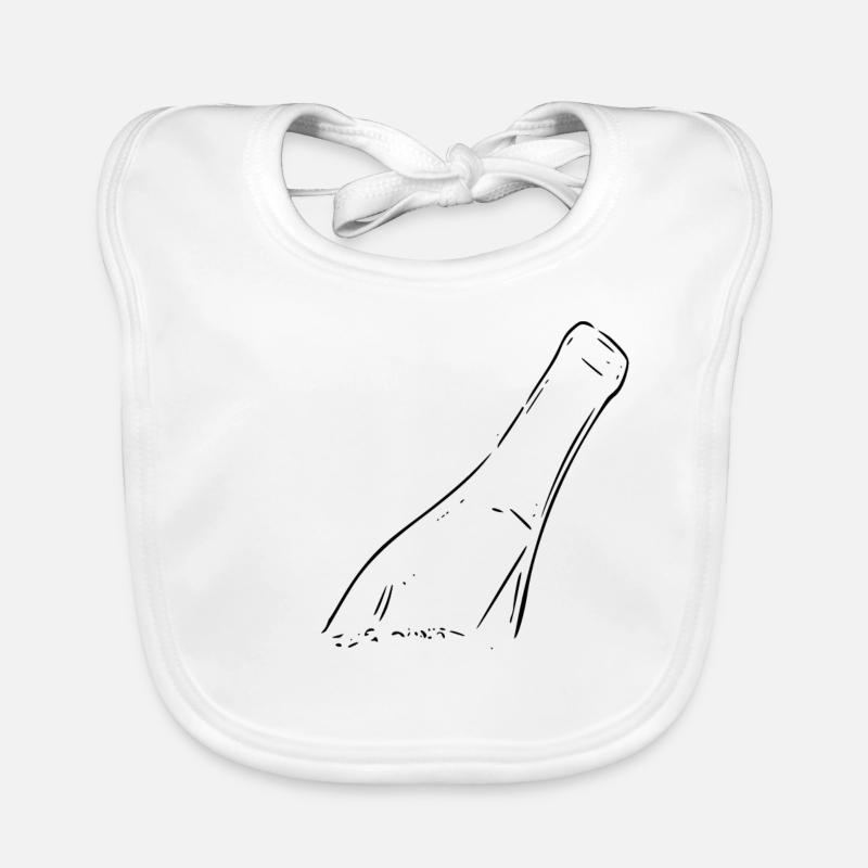Message dans une bouteille Bavoir bio Bébé