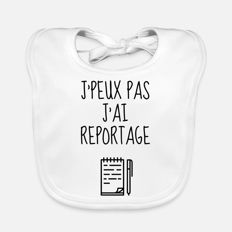 journaliste / journalisme / journal / reporter Bavoir bio Bébé