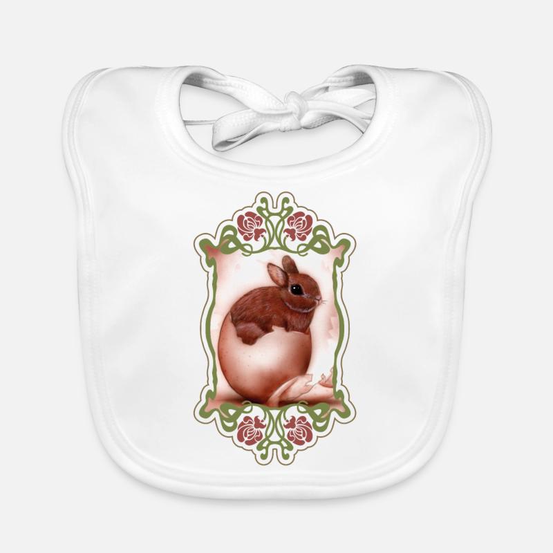 Easter Bunny Organic Baby Bibs