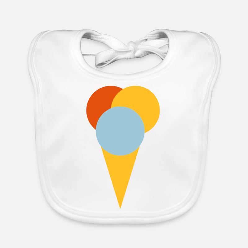 Ice cream Organic Baby Bibs