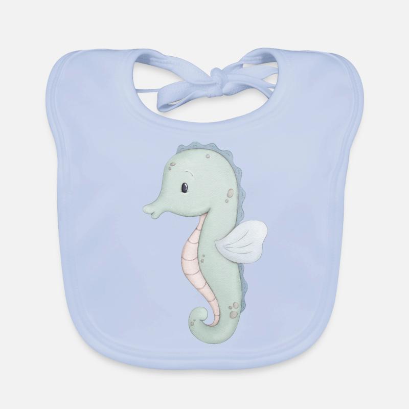 Seepferd Baby Bio-Lätzchen